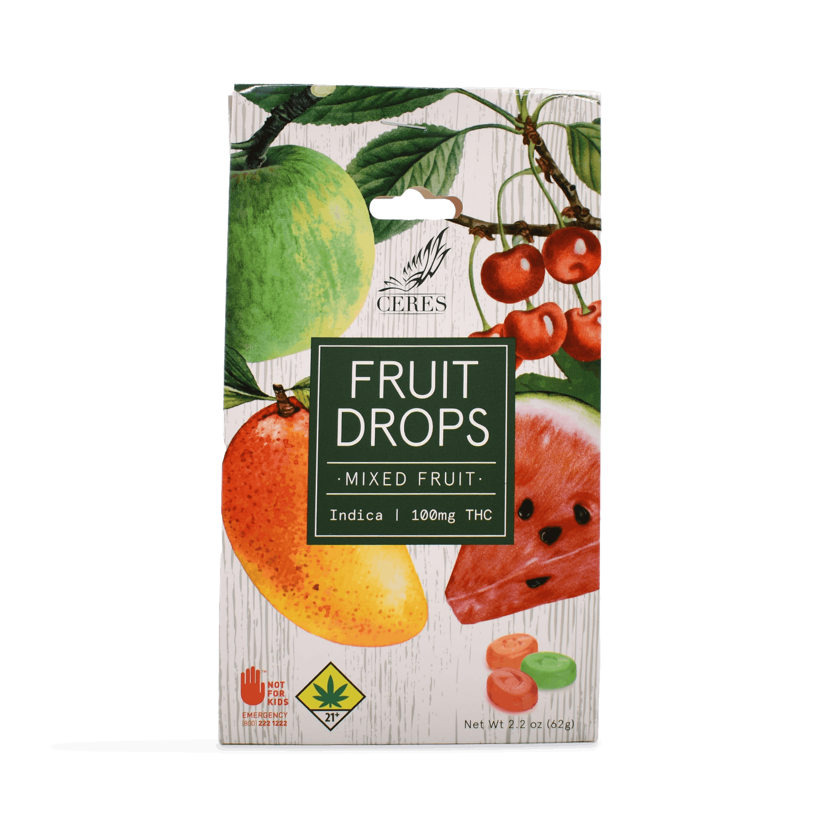 Mixed Fruit Indica 1:1 CBD Fruit Drops | 10-Pack | Issaquah 