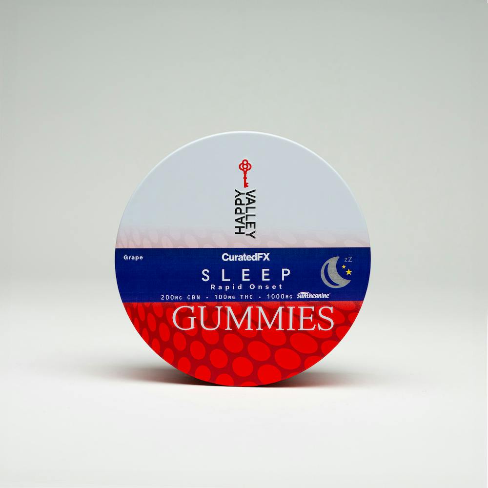 CuratedFX Gummies 100mg - SLEEP - Grape
