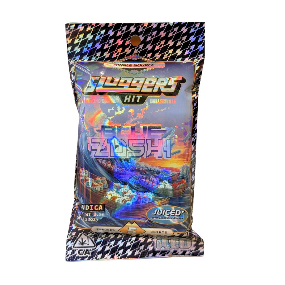 BLUE ZUSHI DIAMOND & HASH INFUSED 5PK MINI BLUNTS-0