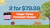 2 for $79.99 - Tower Three Premium Flower