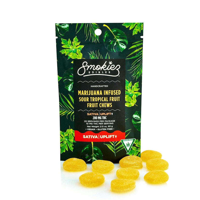 Smokiez | 200mg THC Gummies | Sweet Tropical Fruit (Sativa)