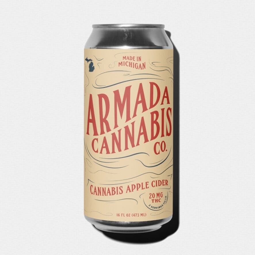 Armada Cannabis Co Cannabis Apple Cider 20mg Pleasantrees