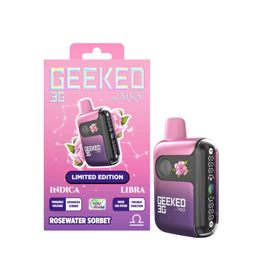 Geeked x MKX - Disposable 3g - Rosewater Sorbet - Limited Edition