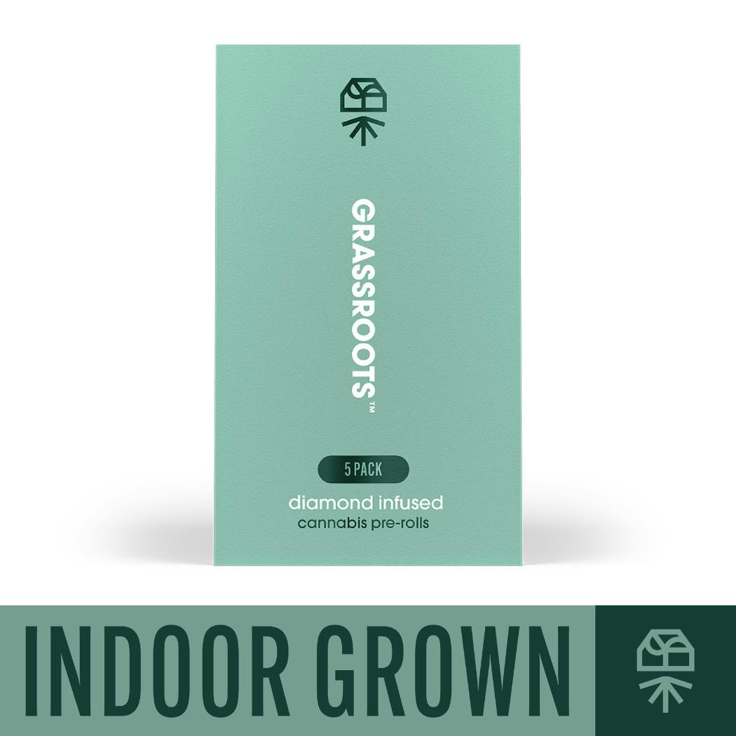 Grassroots Diamond Preroll 5 Pack - Hybrid : Blue Lobster