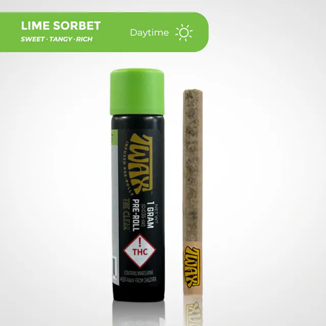 TWAX Infused Pre-Roll Lime Sorbet 1g (sativa)