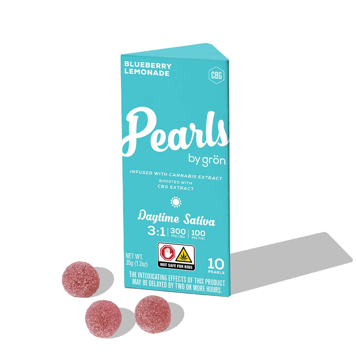 Grön Edibles Pearls - Blueberry Lemonade