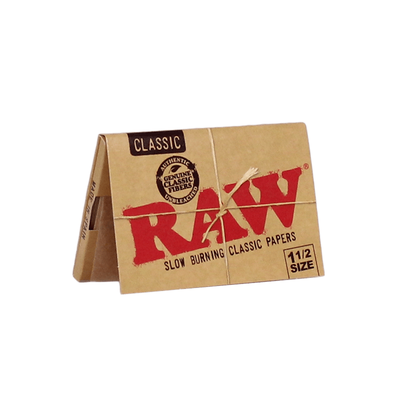 Raw - 1 1/2" Classic Slow Burning Papers