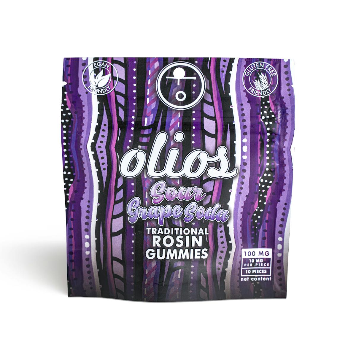 Photo of Sour Grape Soda Rosin Gummies – 100mg