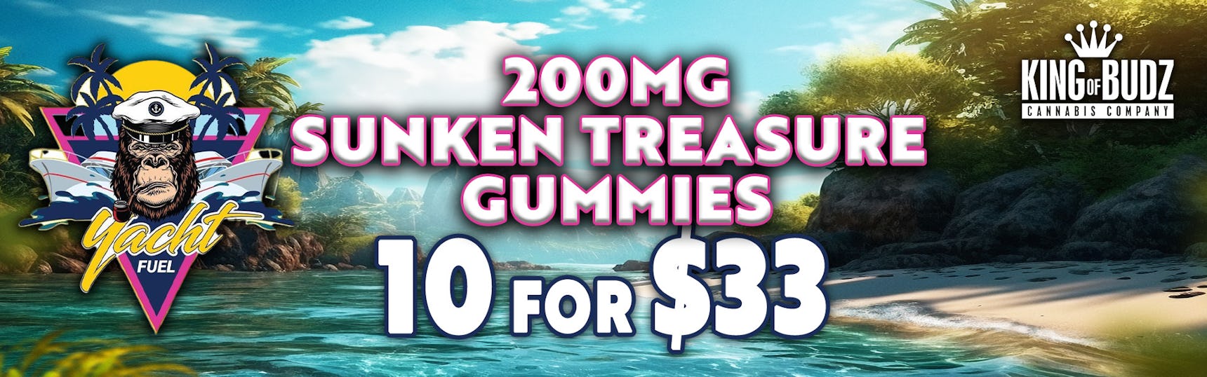 Yacht Fuel 200mg Gummies 10 For $33