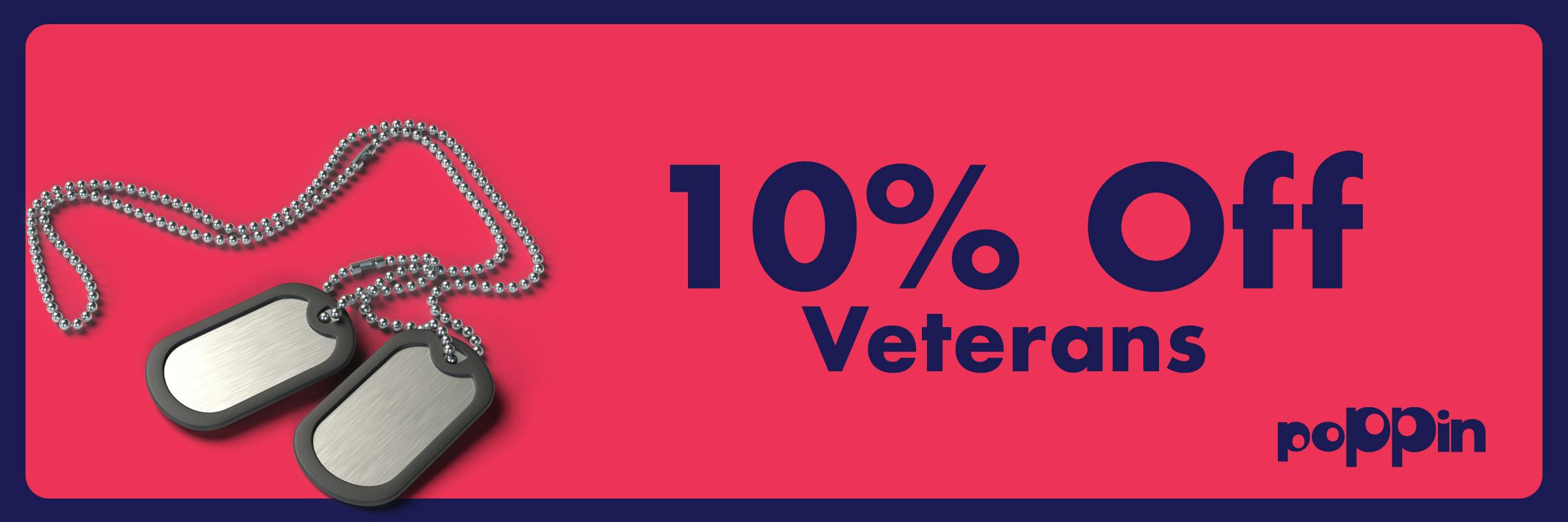 10% Off Discount for Veterans