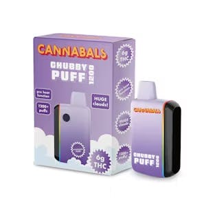 Cannabals |Grandaddy Purp Chubby Puff 1200 | 6g Vape | Dosha Farms - Oneonta