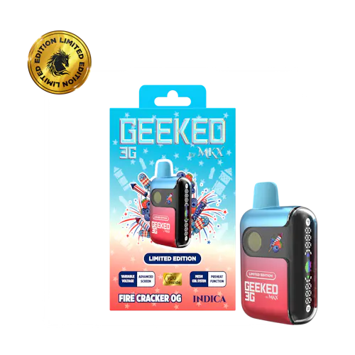 Geeked x MKX Firecracker OG Disposable 3g-active
