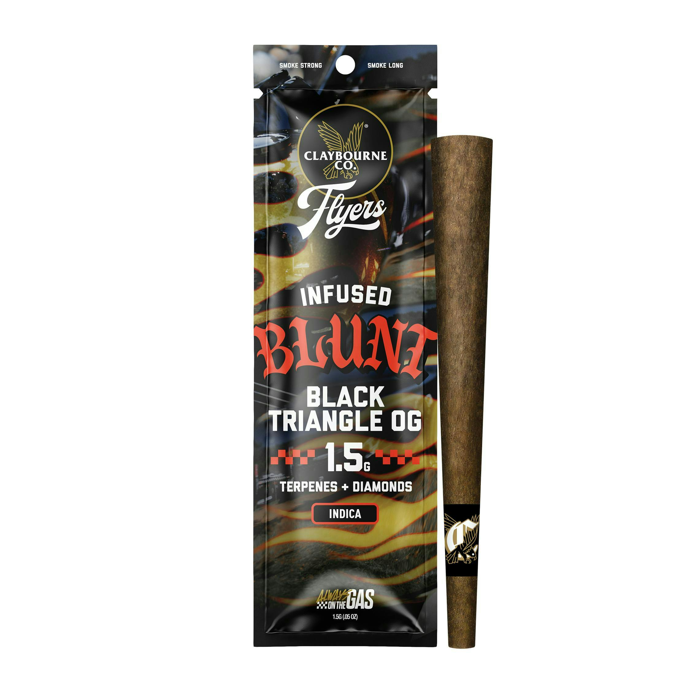 Claybourne Co. Flyers - Infused Blunt - - 1ct  Black Triangle OG