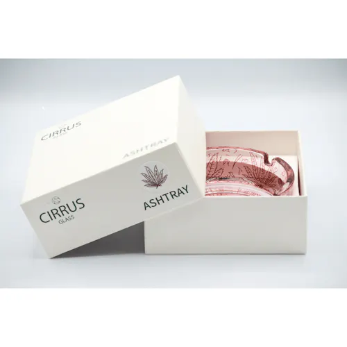 Cirrus Glass – Ashtray – Red Sativa-1