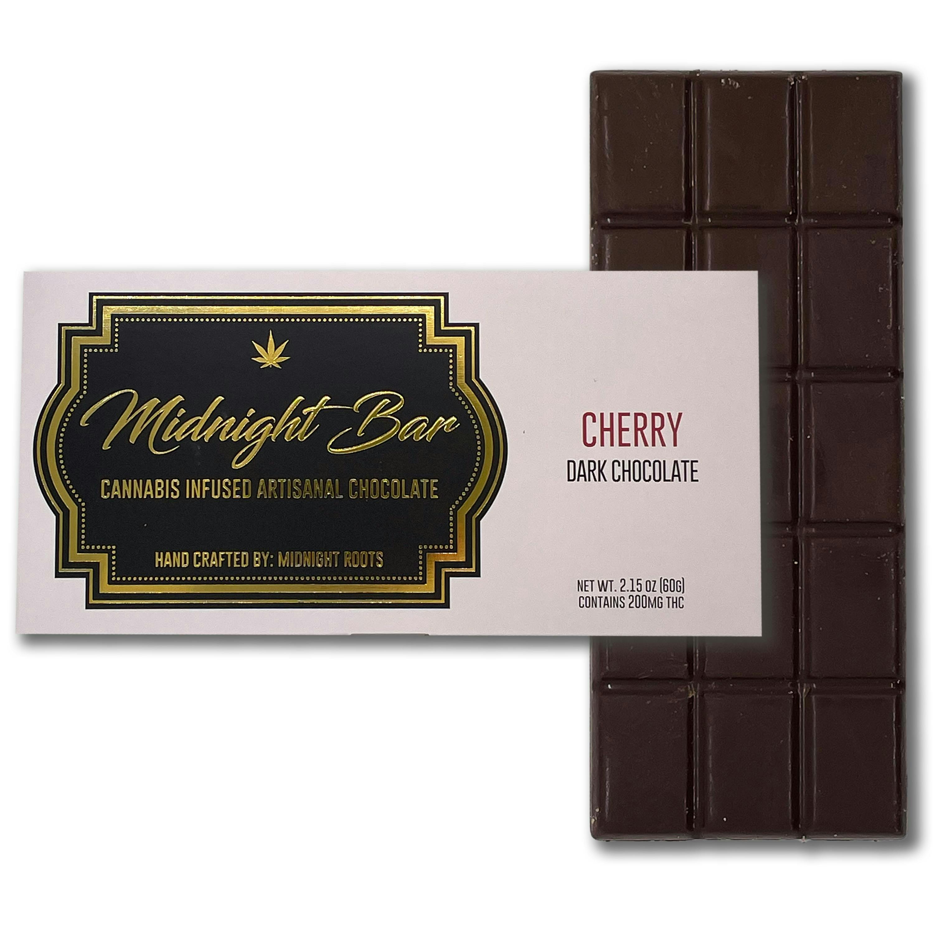 Product: Midnight Roots | Dark Cherry RSO 200mg Chocolate Bar