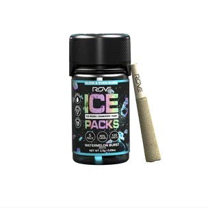 Product: Ice Packs | Watermelon Burst | Rosin + Diamond + Hash Infused Preroll - 0.5g/5pk