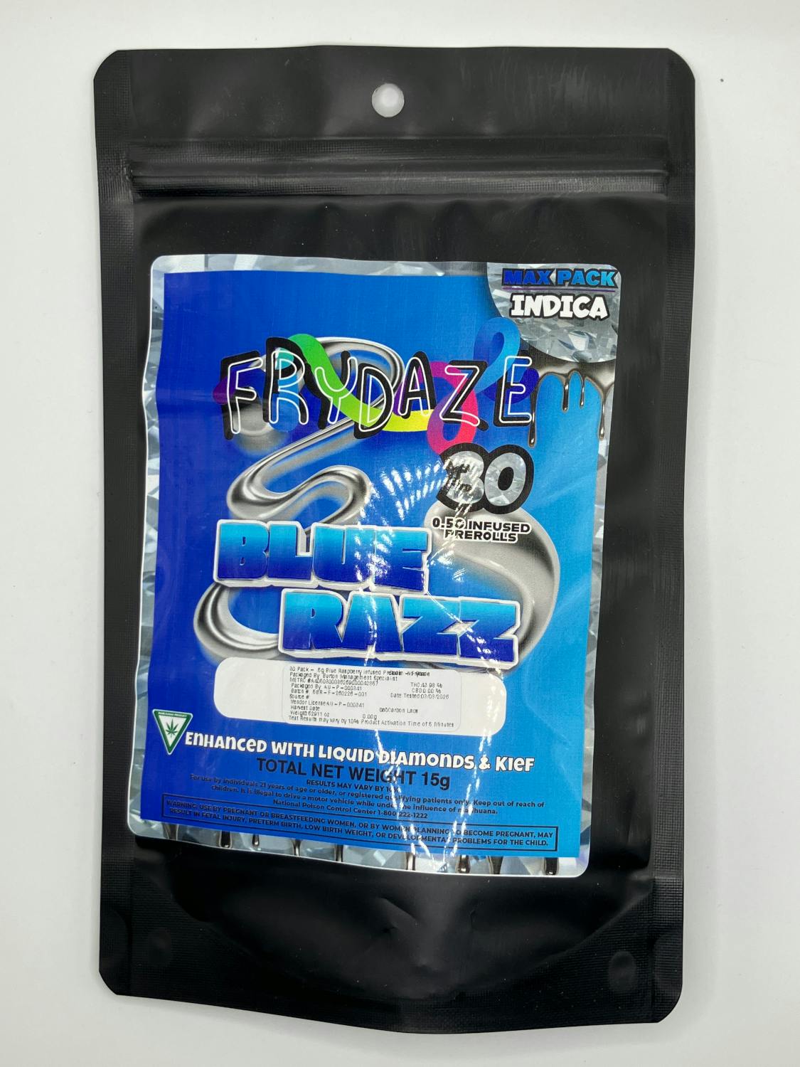 Product: Frydaze | Infused Pre-Roll 30-Pack - 15g - Blue Raspberry