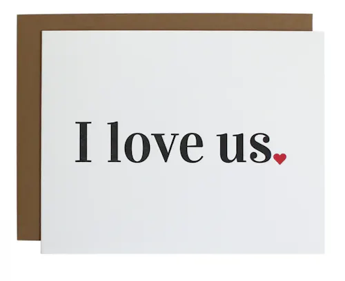 Chez Gagne – I Love Us Greeting Card-active