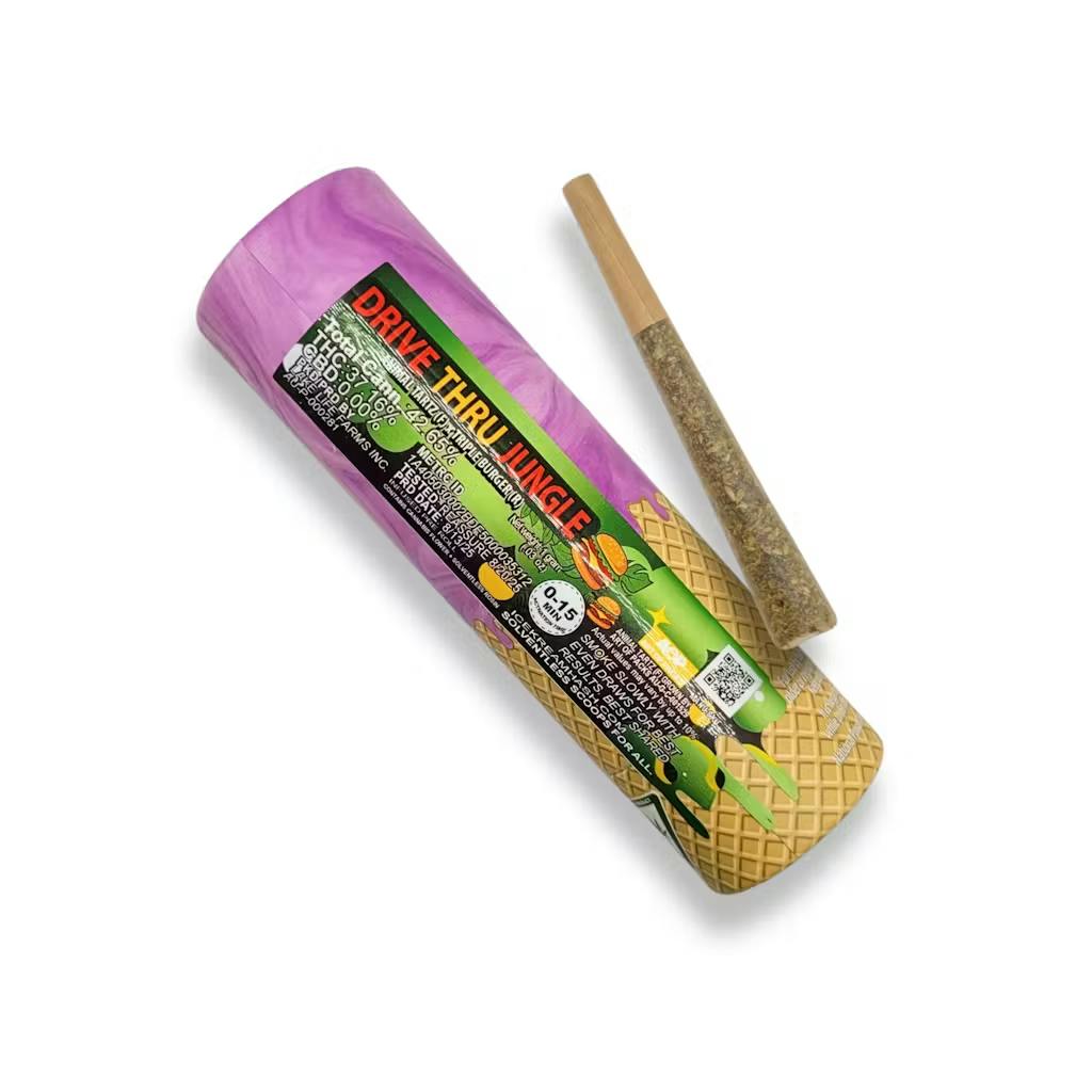Ice Kream Hash - 1g Rosin Infused Preroll - Drive Thru Jungle