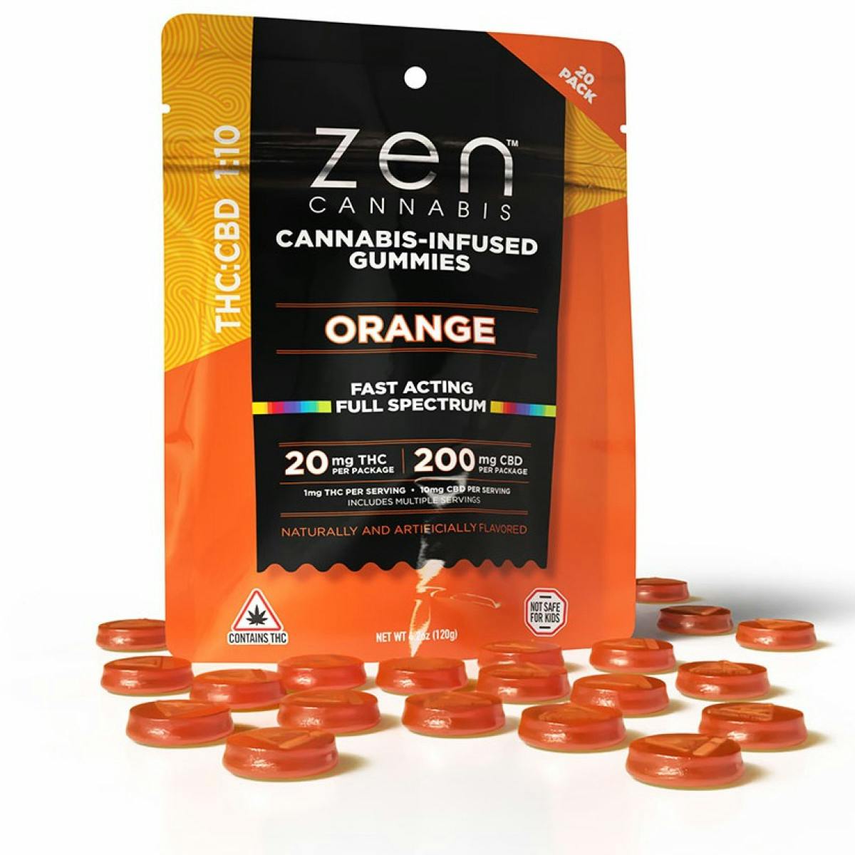 Product Orange Gummies 10:1 CBD:THC | Edibles | 220mg