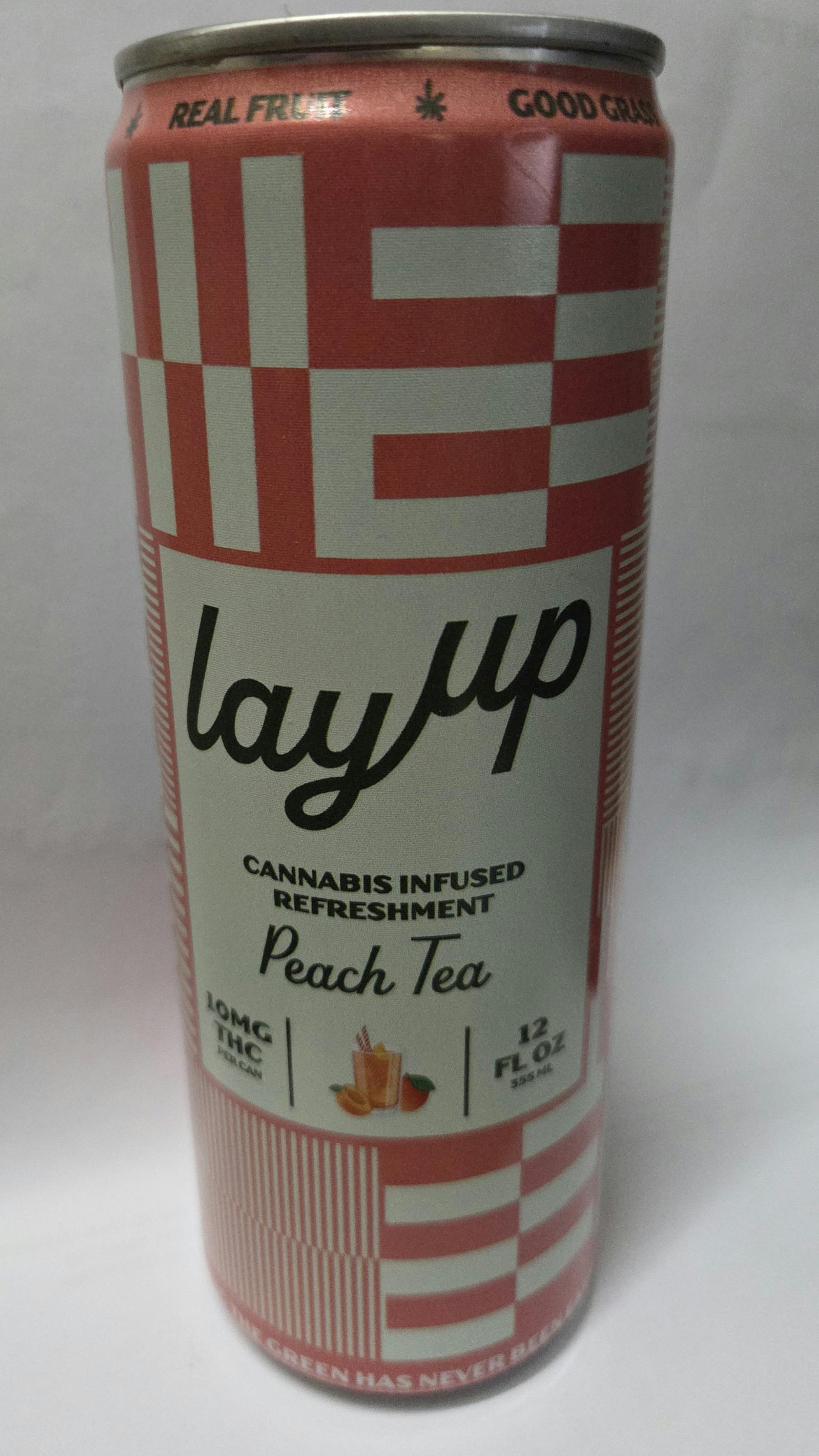 Peach Tea | 10mg | Infused Refreshment | Single Can | Layup