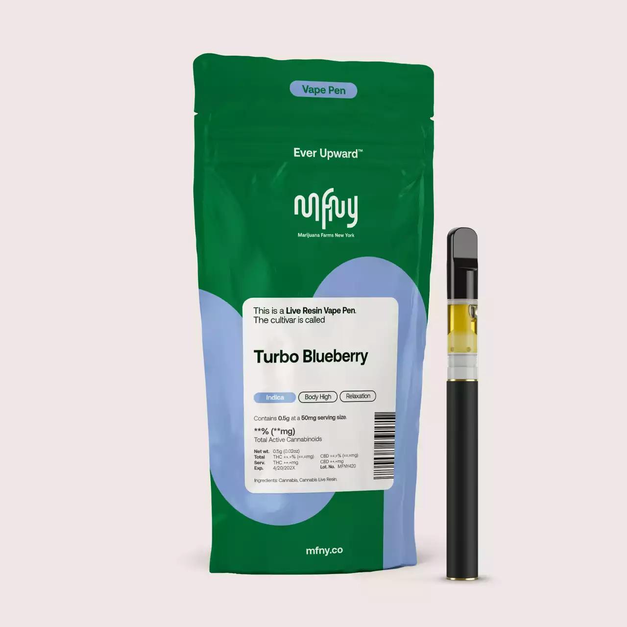 MFNY | Turbo Blueberry | Live Resin AIO | 0.5g