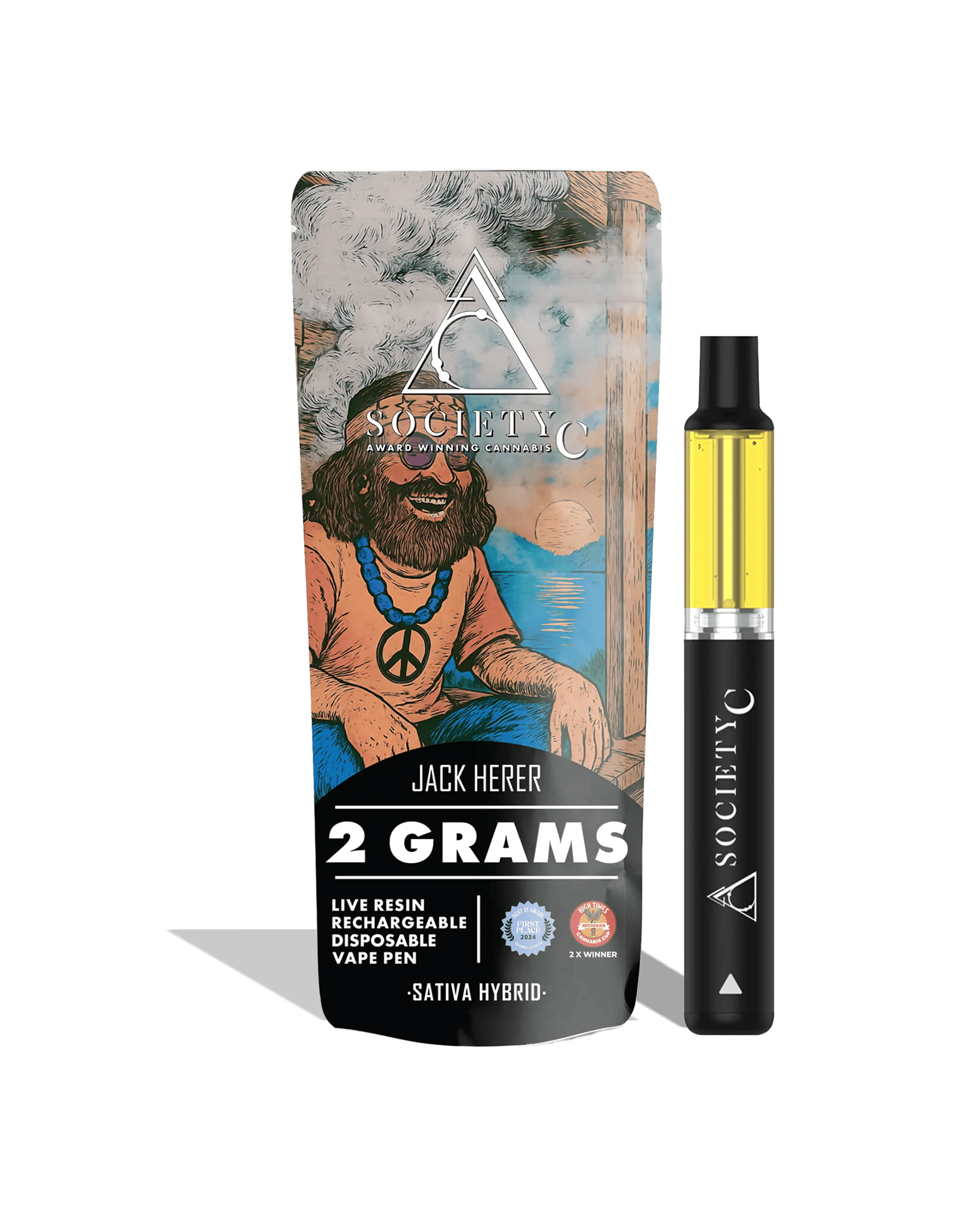 Product: Society C | Live Resin Disposable - 2g - Jack Herer