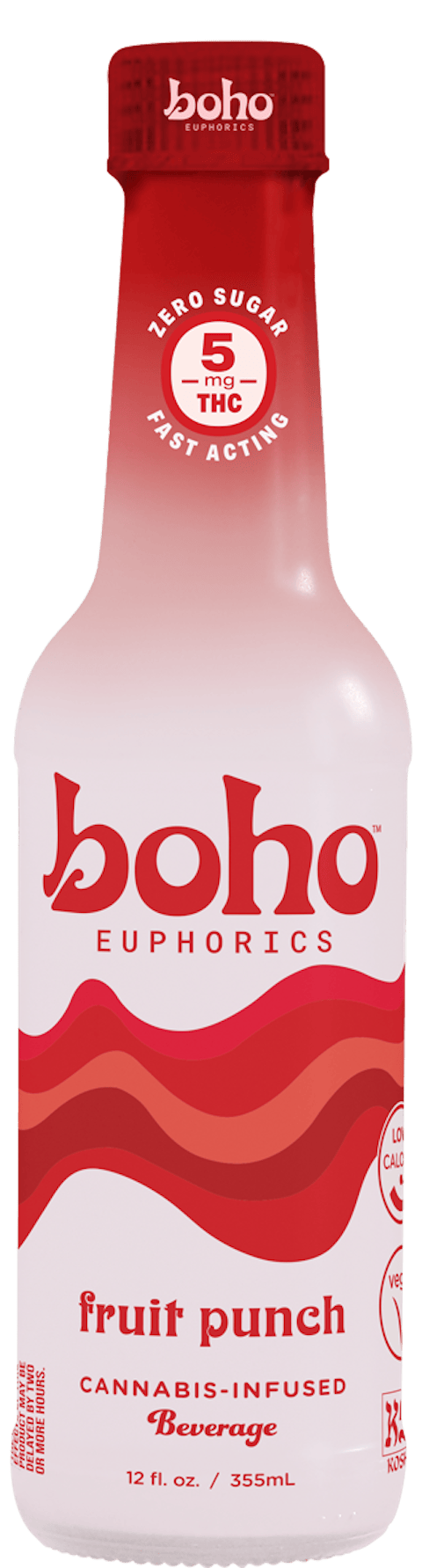 BOHO Euphorics Fruit Punch · 5mg THC Drink