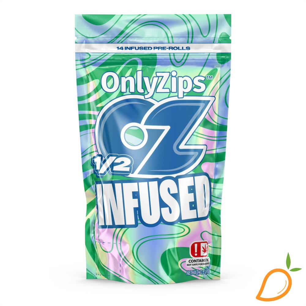 14g 14pk Crossblow Infused Preroll Pack OnlyZips | Mango Cannabis