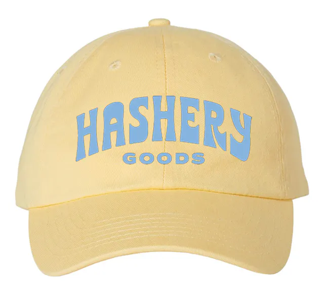 Hashery Hat Yellow/Blue Hashery Goods (hybrid, apparel)