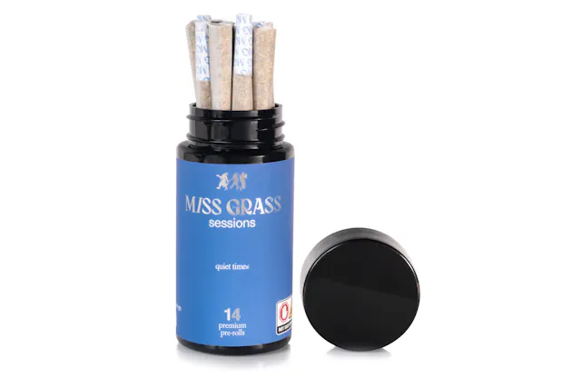 Miss Grass Pre-Roll Pack Quiet Times - Pink Durban 14pk/7g (indica, packs)