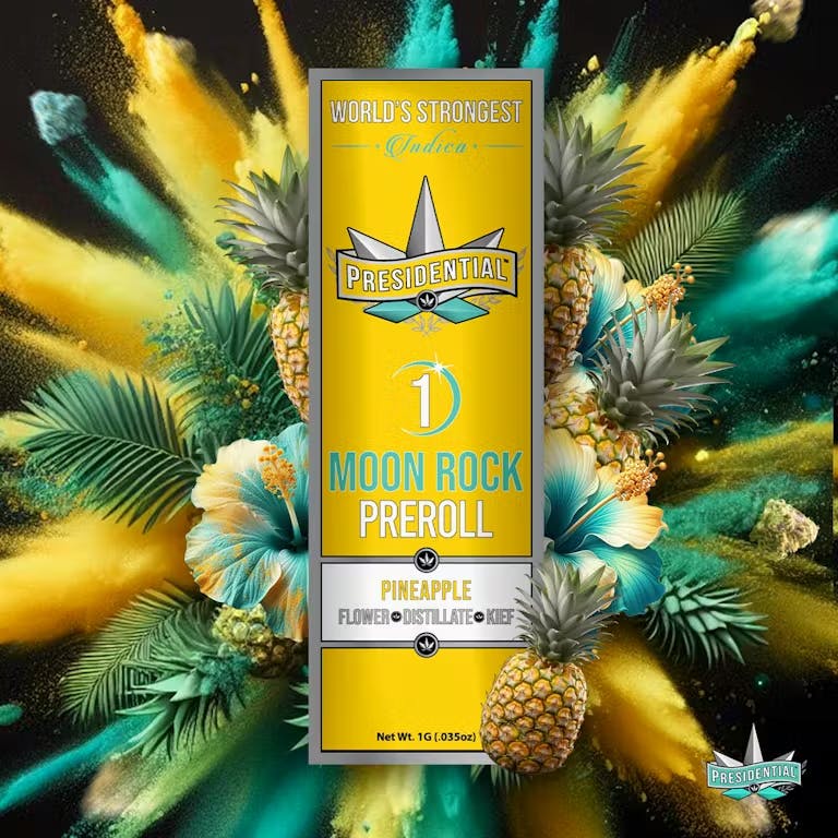 Product Presidential - Pineapple - 1g - Moon Rock Pre Roll