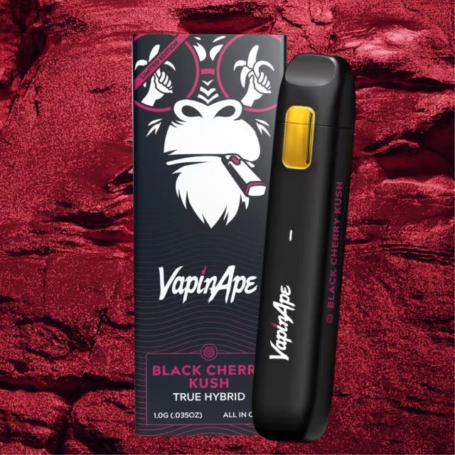 VapinApe | Black Cherry Kush Full-Spectrum Disposable All-in-One Cartridge | 1g
