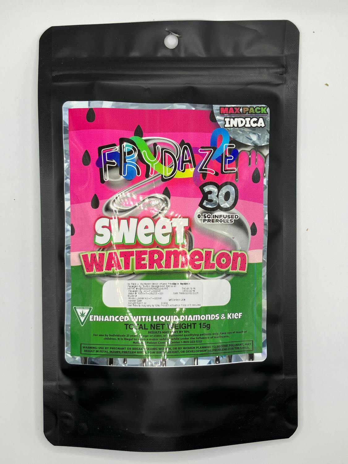 Product: Frydaze | Infused Pre-Roll 30-Pack - 15g - Sweet Melon