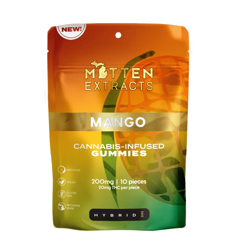 Mitten Extracts | 200mg Gummies | Mango