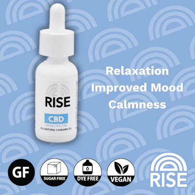 Rise - 2500mg CBD Tincture - TINCTURES by RISE at King of Budz