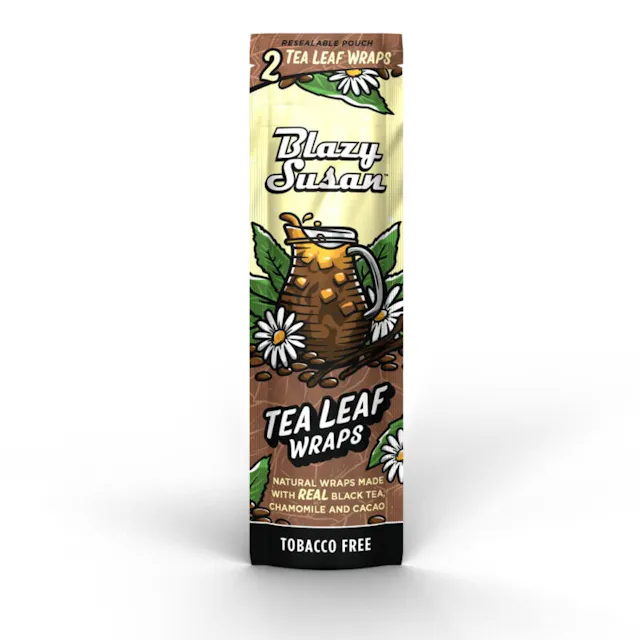 Blazy Susan Tea Leaf Wraps Black Tea 2pk (hybrid, papers rolling supplies)