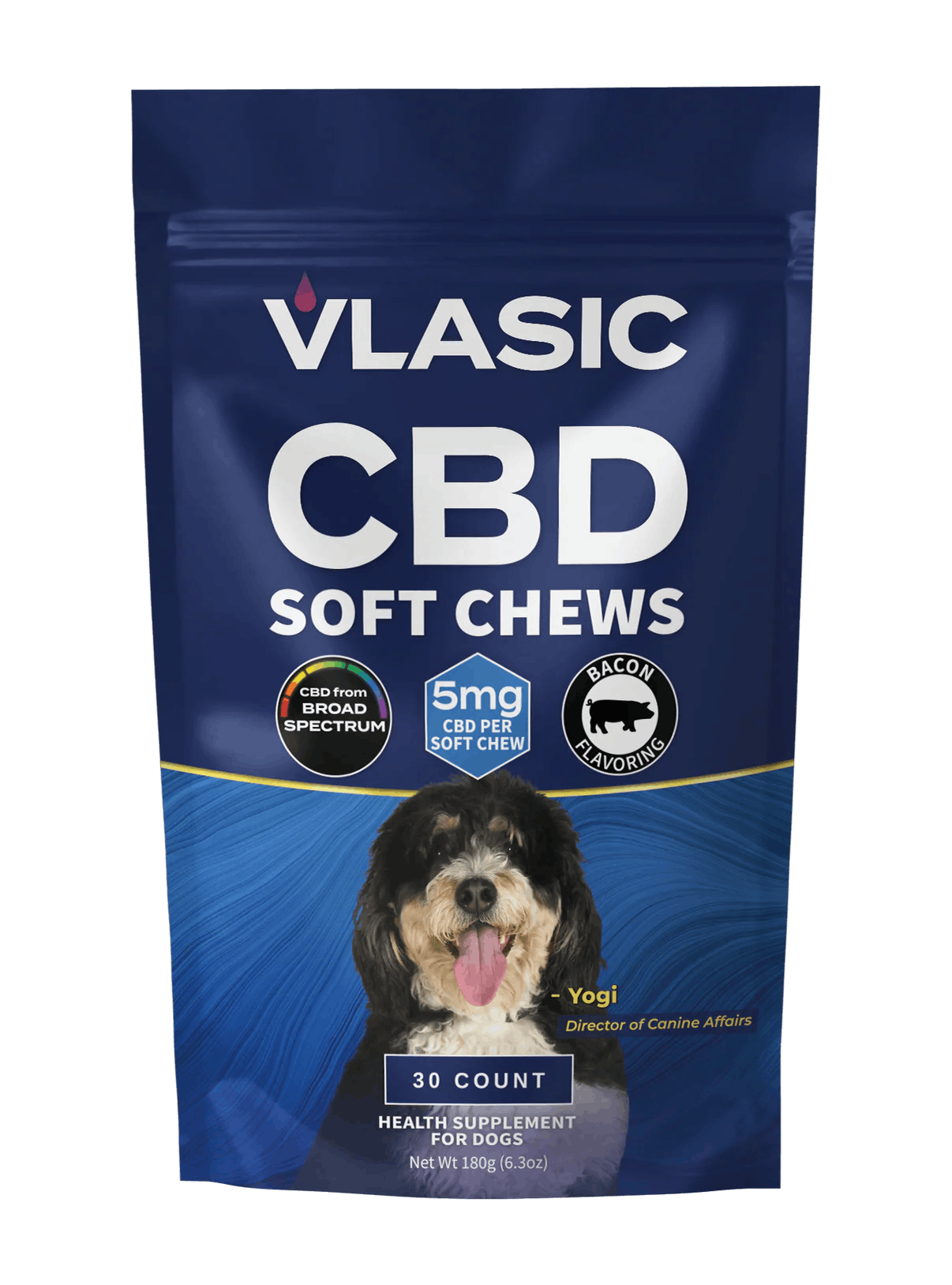 Vlasic Labs Cbd Bacon Dog Chews - CBD cannabis product, N/A