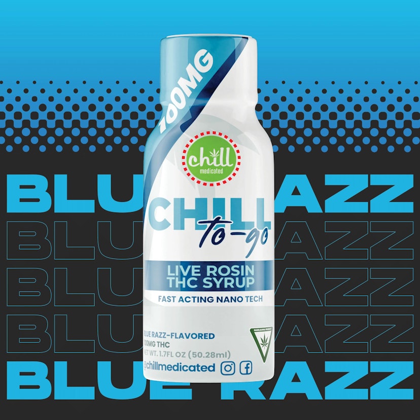 Chill Medicated - Blue Razz To-Go 100mg Live Rosin THC Syrup