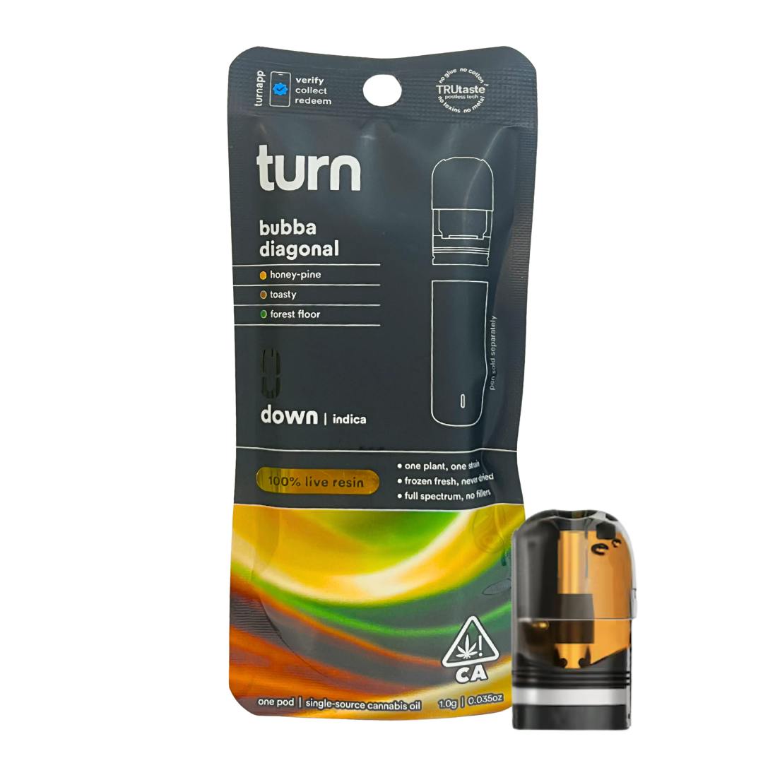 BUBBA DIAGONAL LIVE RESIN TURN DOWN POD