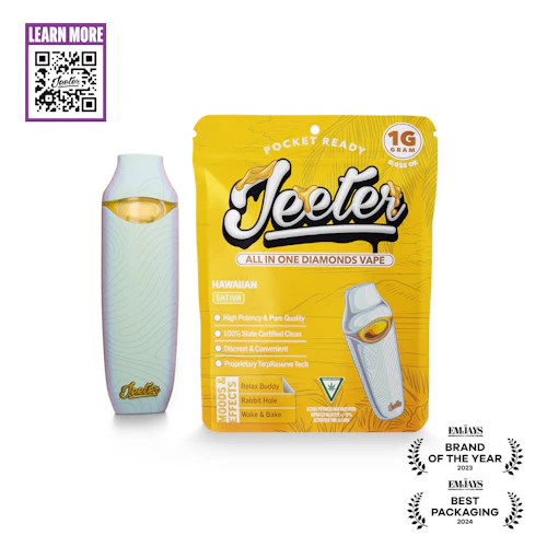 Hawaiian - Jeeter All In One Diamonds Disposable | Pocket Ready | 1g | Sativa