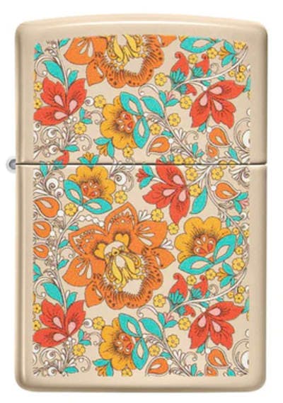 Zippo 49770 Vintage Floral Design | Shiny Bud (Schomberg)