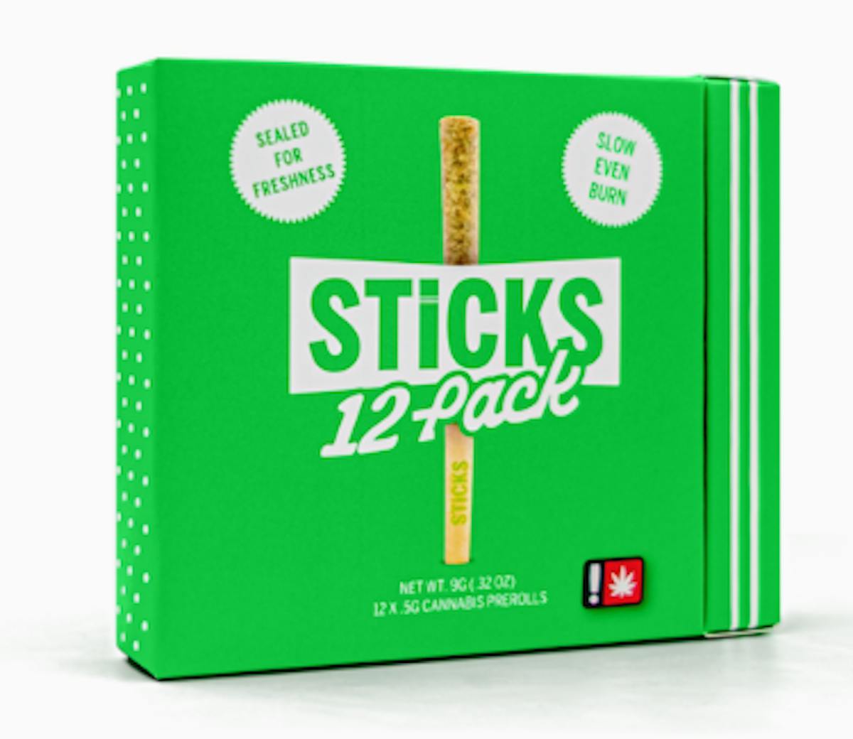 Photo of Sticks .5g BLUE DREAM/WHITE RHINO/TIGERZ EYE Pre Roll 12pk