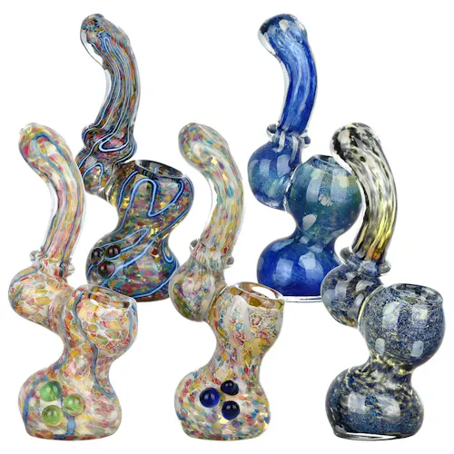 Classic Fritted Glass Sherlock Bubbler 4.5′ to 5.25′-active