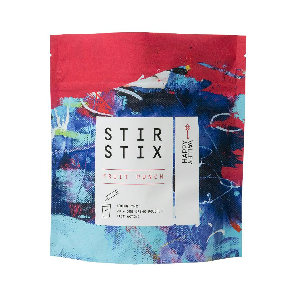 Stir Stix 100mg THC - Fruit Punch
