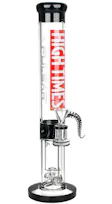 High Times® x Logo Straight Tube Recycler Water Pipe 14mm F