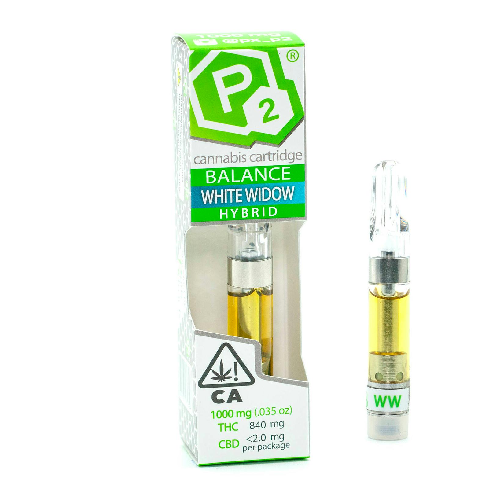 White Widow P2 Cartridge | 1g | Green On The Go