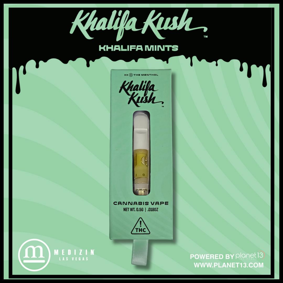 Khalifa Kush Khalifa Mints .5g Live Resin Vape Cartridge | Planet 13 Las  Vegas