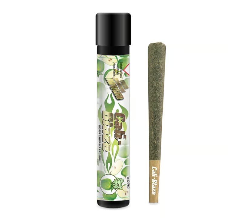Product: Cali Blaze | Green Apple | Infused Preroll Indica