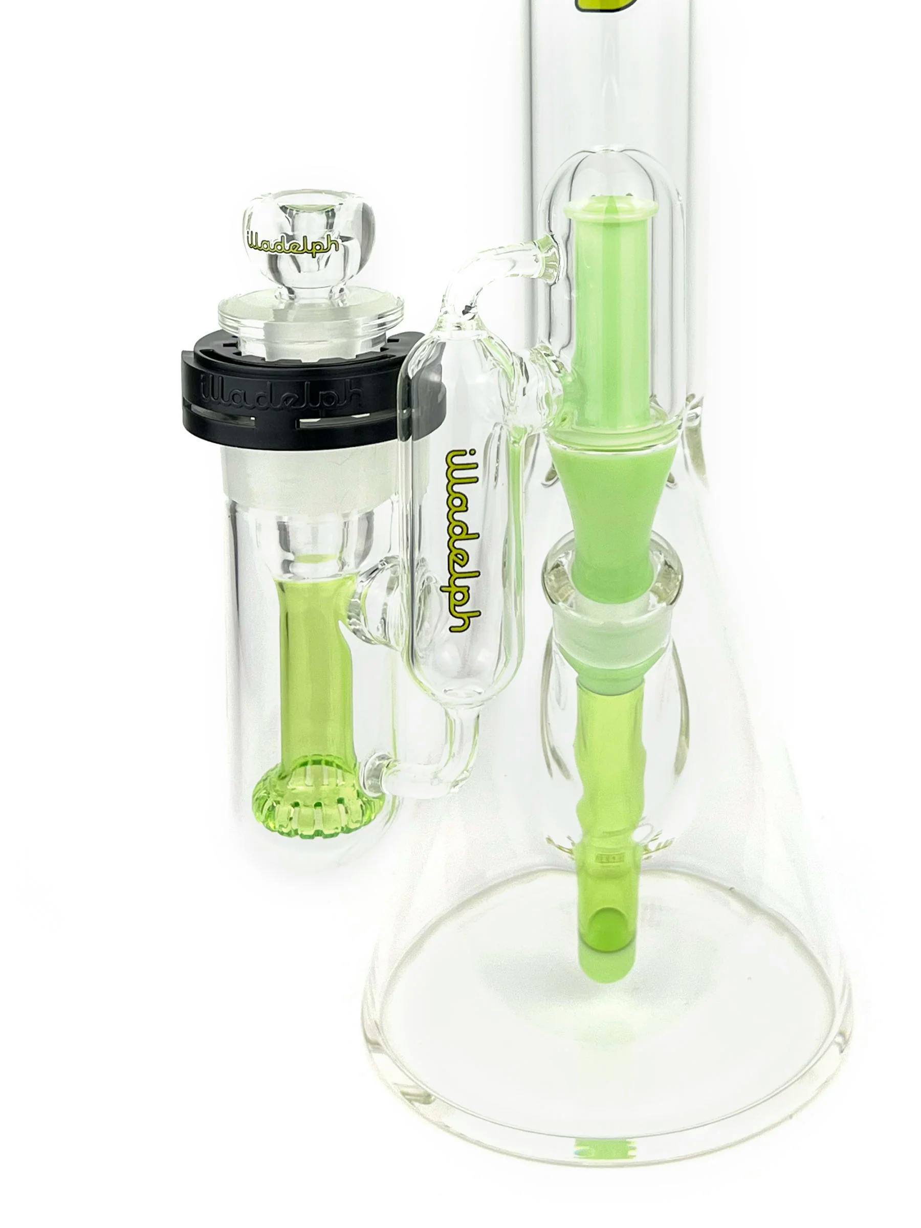 Illadelph - 5mm Series Straight Prodo Medium - Black w/ Lime Ash Catcher by Illadelph